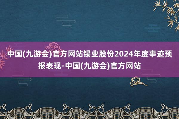 中国(九游会)官方网站锡业股份2024年度事迹预报表现-中国(九游会)官方网站