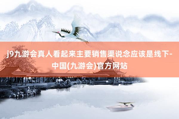 j9九游会真人看起来主要销售渠说念应该是线下-中国(九游会)官方网站